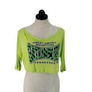 Exist Gatlinburg Tennessee Crop Top‎ Shirt Size XL
